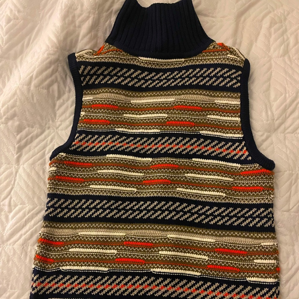 DVF petite sweater vest turtleneck
